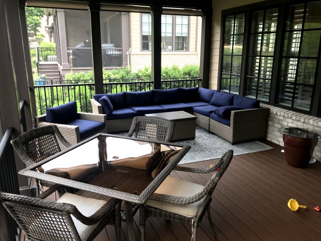 Screen Porch with Composite Decking